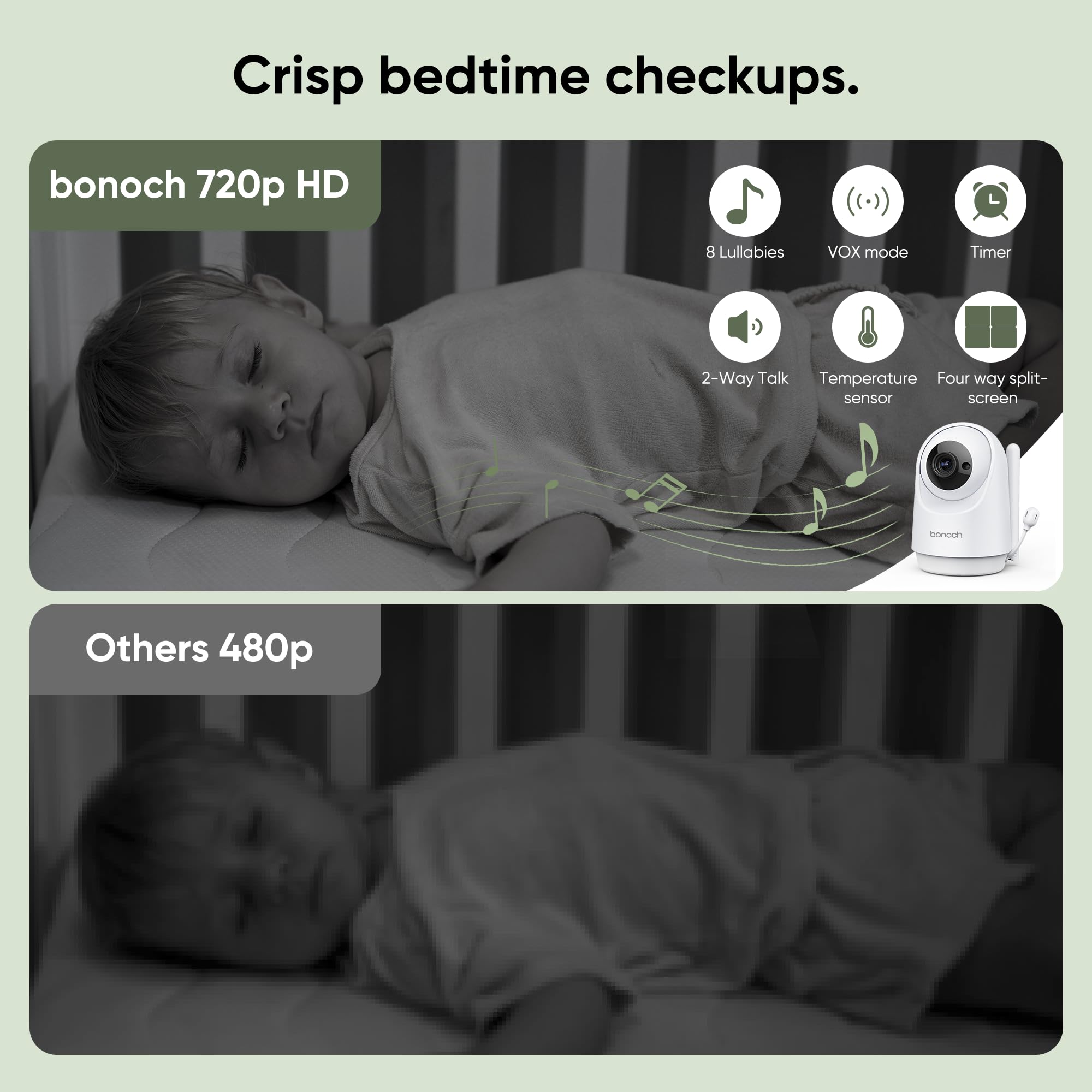 bonoch MegaView operates without Wi-Fi for private local monitoring