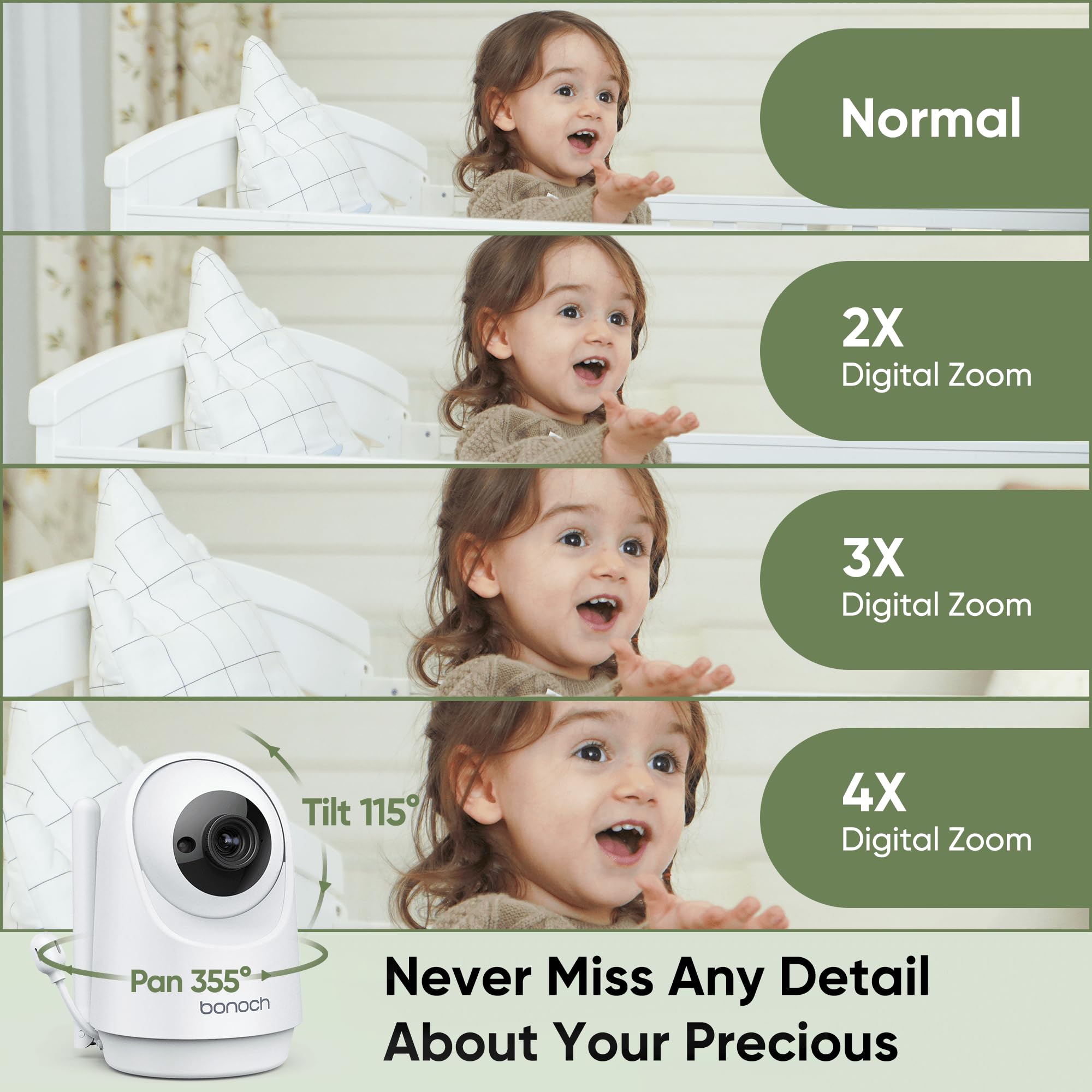 bonoch MegaView zoom options 2x to 4x for distant detail