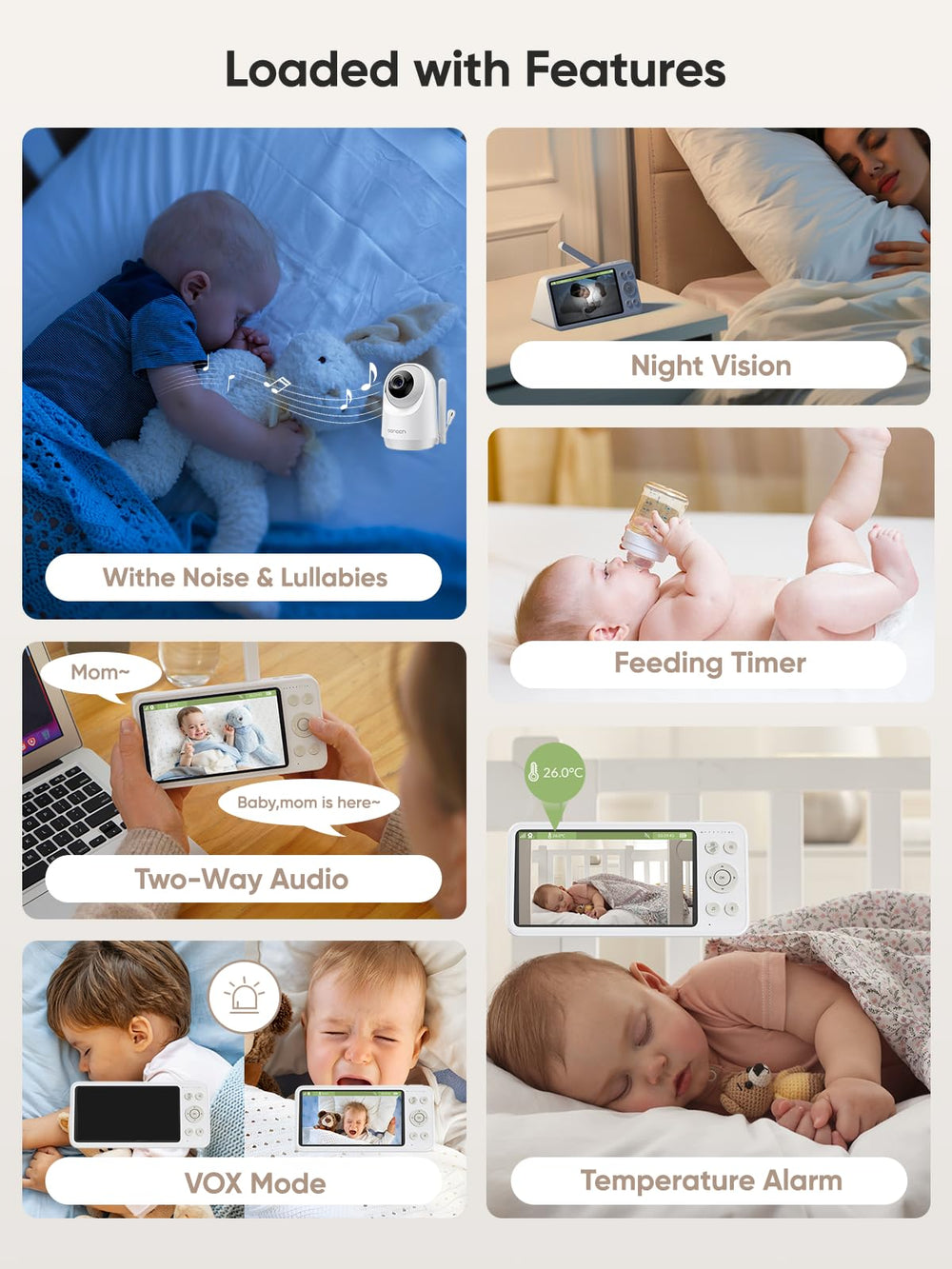 bonoch temperature-detection shows room conditions for comfortable sleep