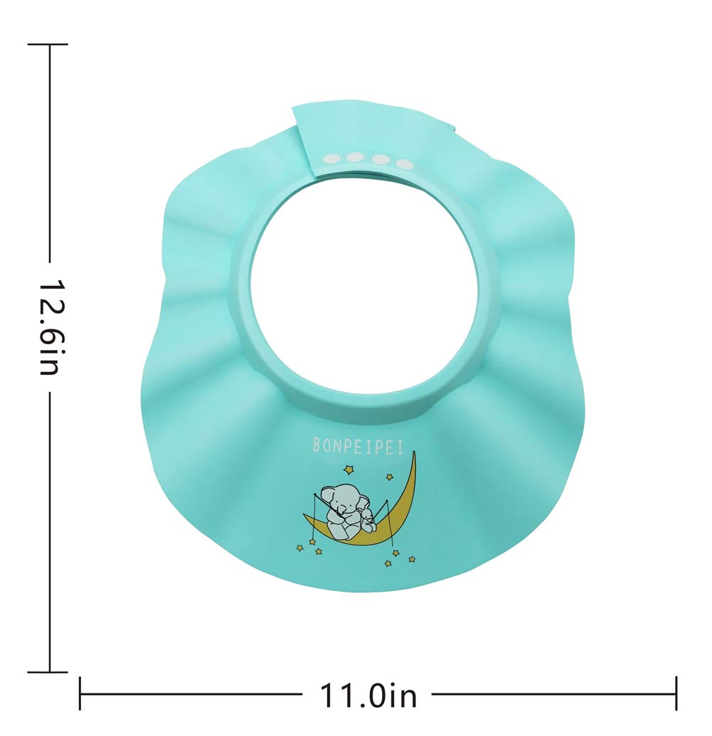 BONPEIPEI green cap side view highlights soft EVA foam for eye and ear protection