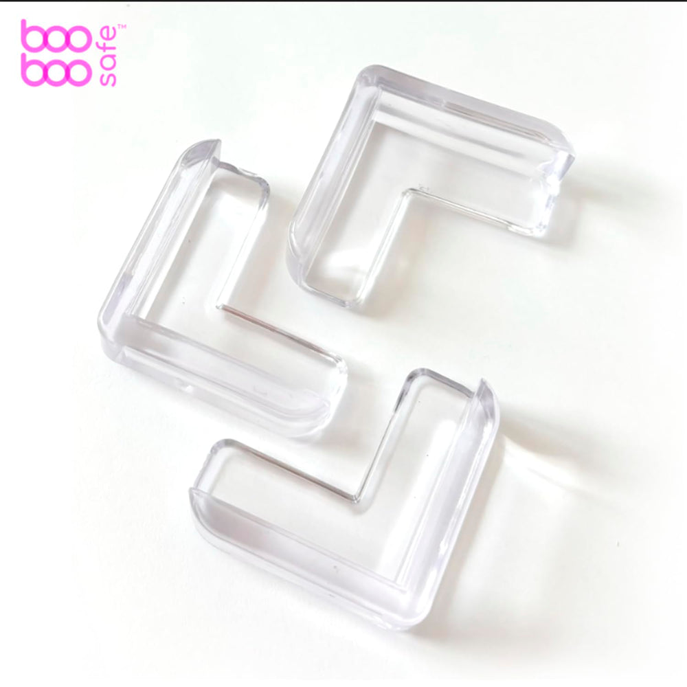 Boo Boo Safe clear design preserves decor while protecting edges.