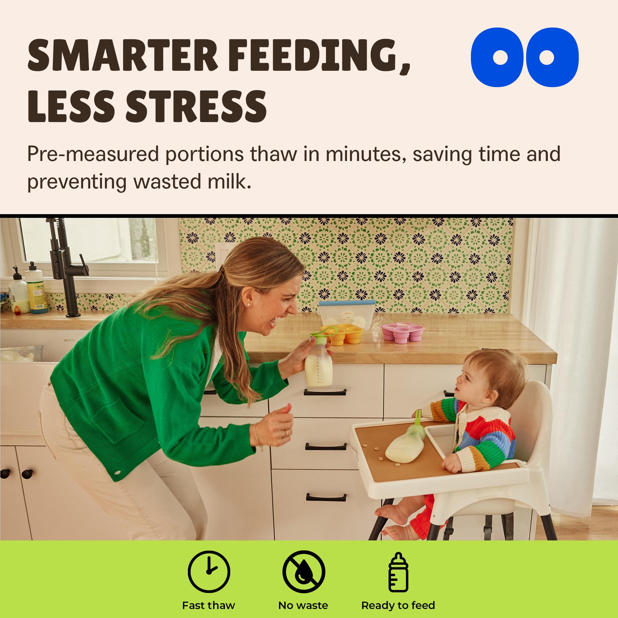 BOOBCUBE freezer-trays-stackable maximize freezer space and organization.
