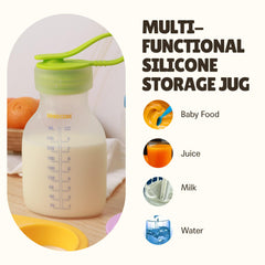 BOOBCUBE silicone canteen dishwasher-safe image highlights easy cleaning after pumping sessions.