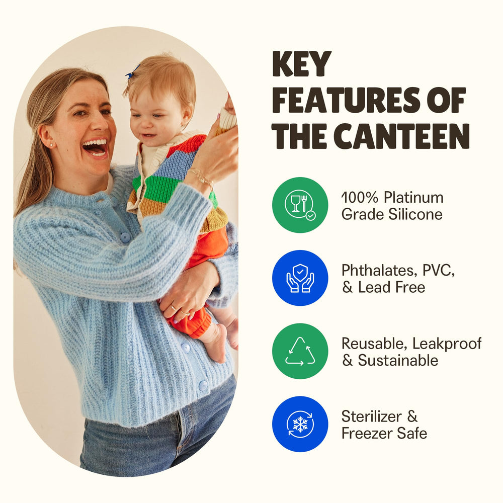 BOOBCUBE silicone canteen durable-material mid-shot conveys long-lasting use across pumping sessions.