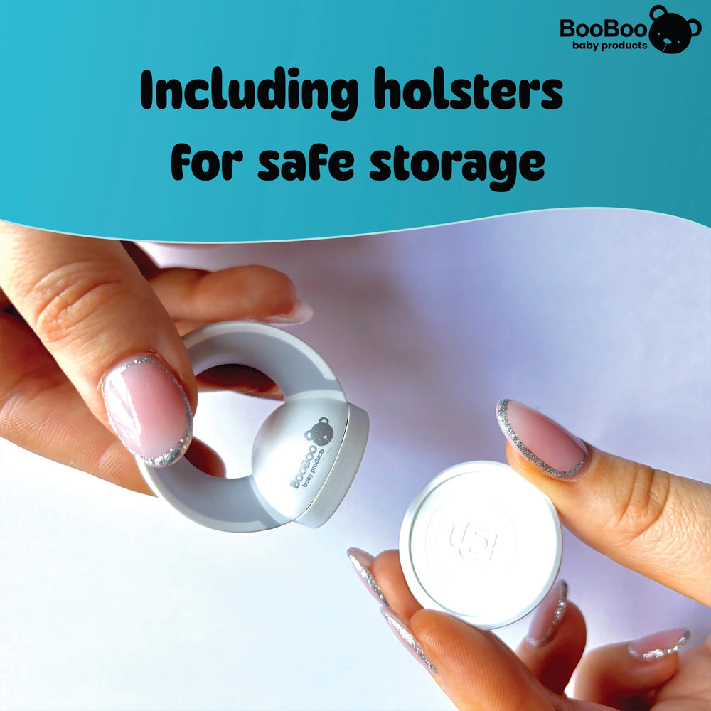 Booboobaby installation-cabinet-lock-in-use demonstrates simple home childproofing.