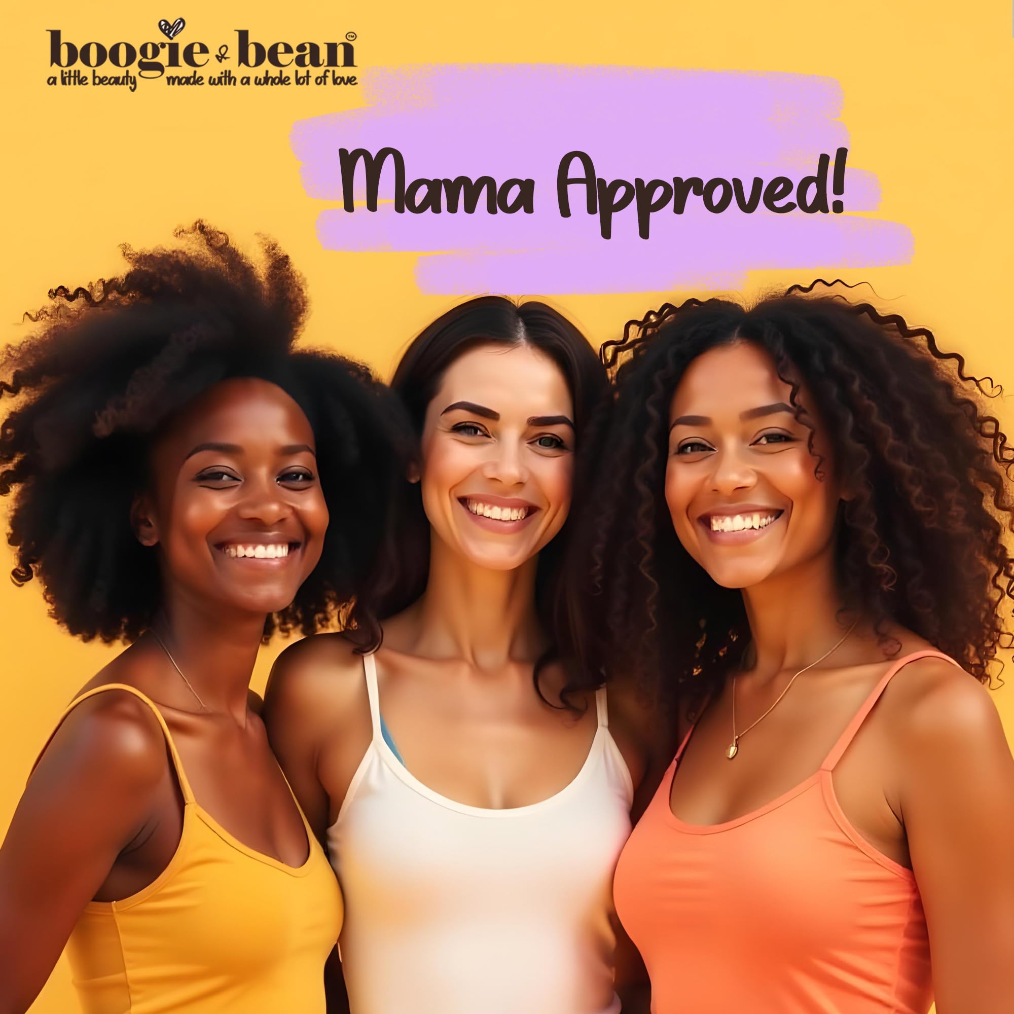 Boogie and Bean Coco Baby Hair Oil on textured hair—nourishing slip for twist and braids.