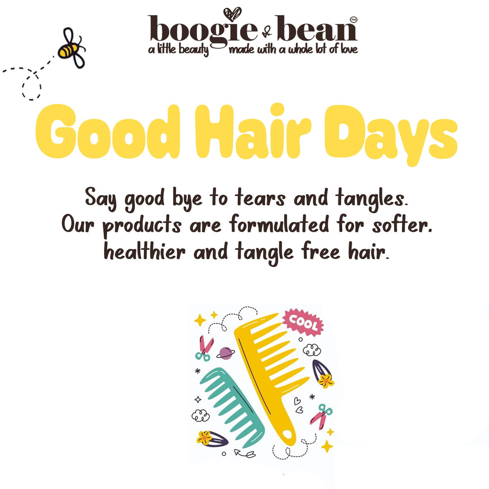 Boogie and Bean Coco Baby Hair Oil ingredients blend—natural oils nourish without heaviness.