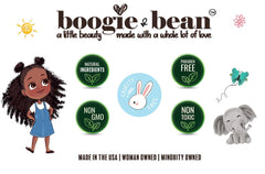 Boogie and Bean coconut oil in daily routine for smooth skin and hair.