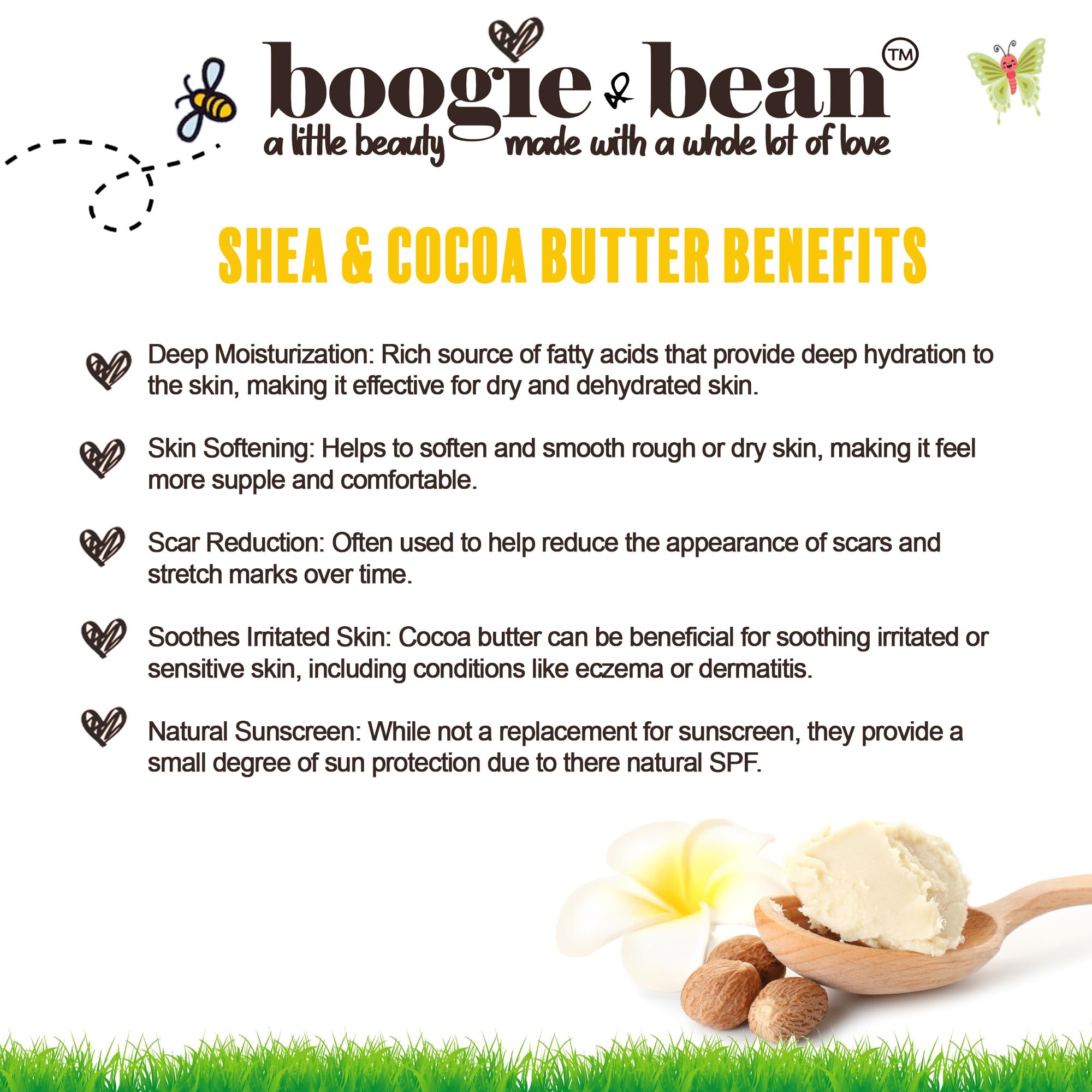 Boogie and Bean Shea Butter deep moisturizing for skin and hair