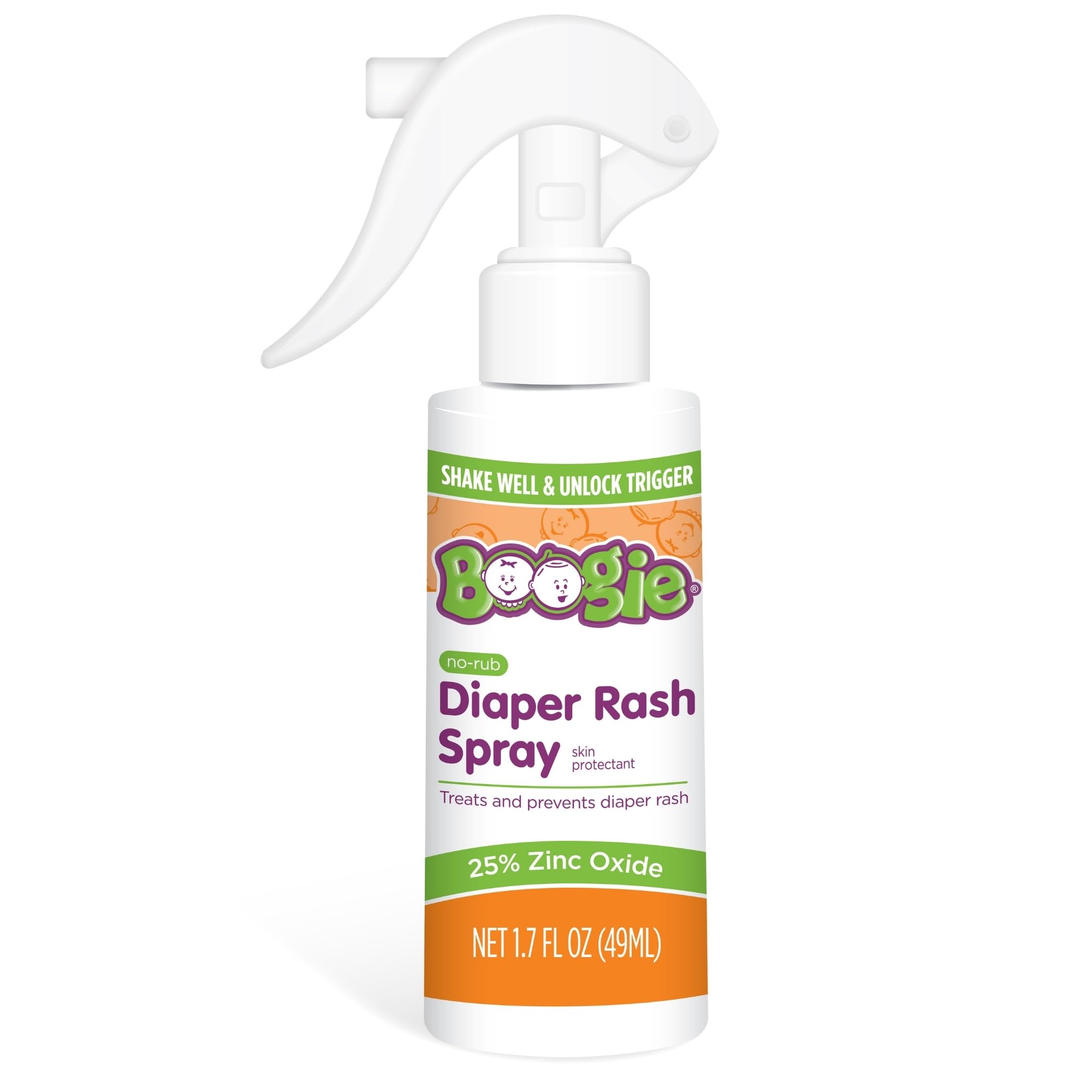 Boogie Bottoms No-Rub Touch-Free Application simplifies diaper changes