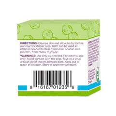 Boogie Diaper Balm applied to baby cheek for gentle soothing