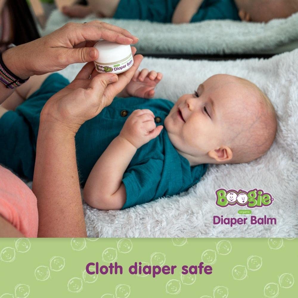 Boogie Diaper Balm USDA Organic badge on packaging