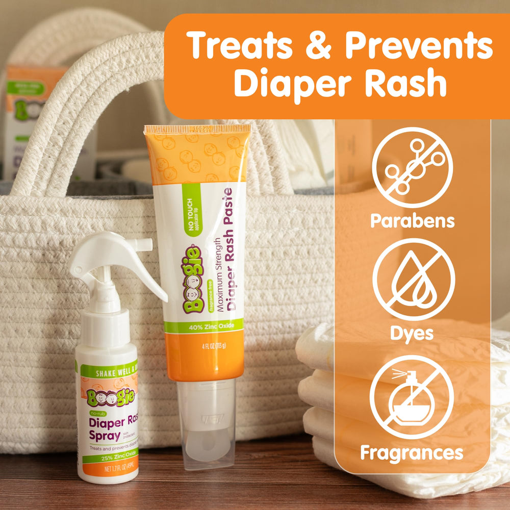Boogie diaper rash paste applicator-tip close-up enables easy, mess-free application.