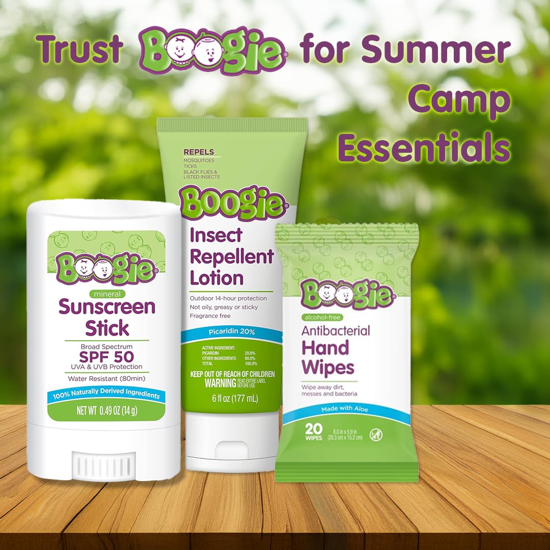 Boogie brand packaging reinforces family-friendly sun care.