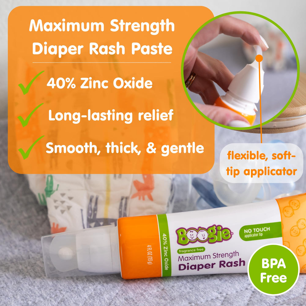 Boogie paste 40 percent zinc oxide close-up emphasizes strong barrier protection.