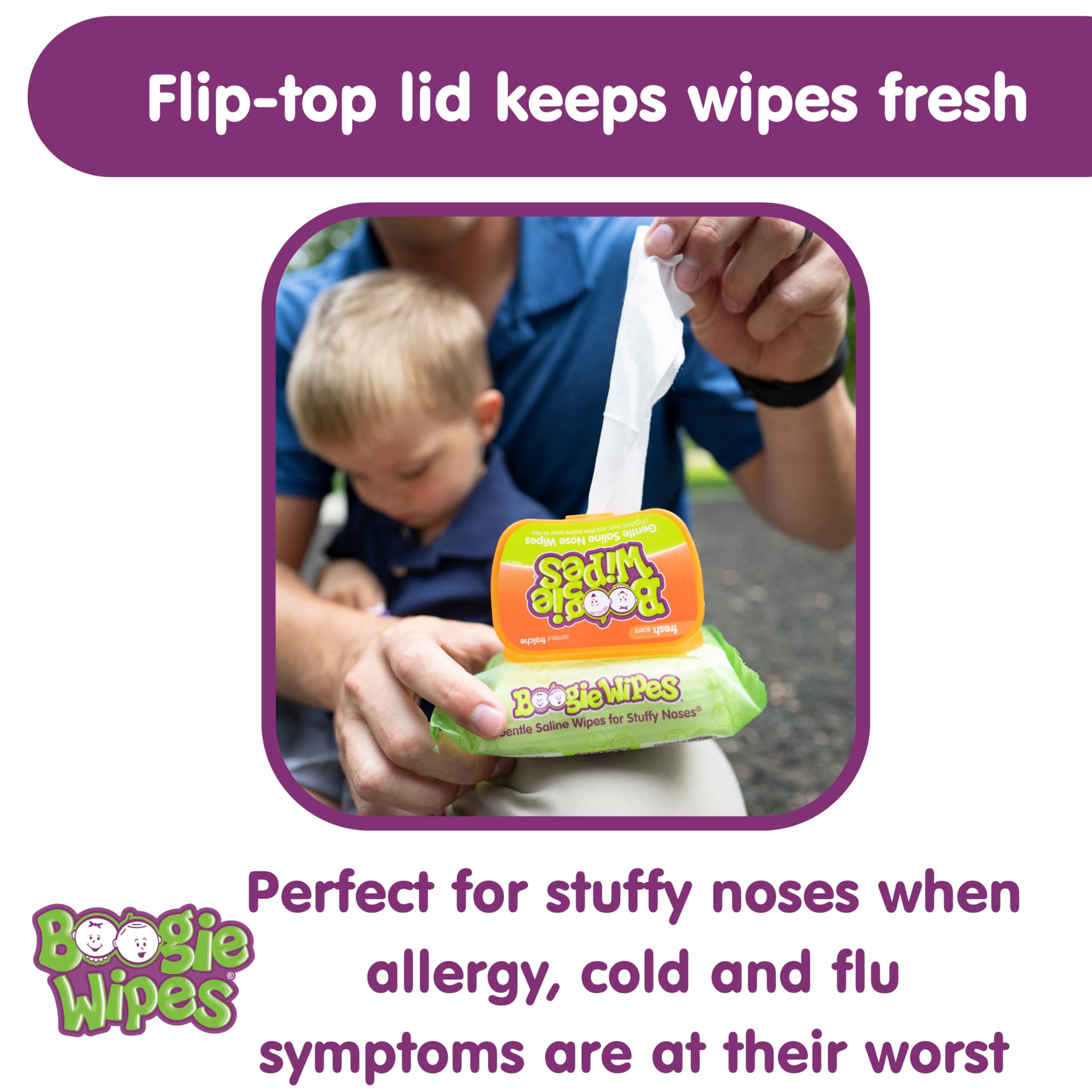 Boogie wipes with aloe chamomile and vitamin E for skin-friendly daily comfort
