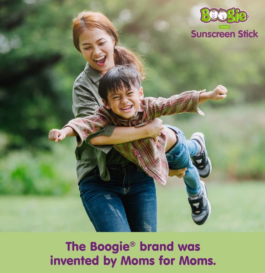 Boogie sunscreen stick USDA biobased certification highlights sustainability.