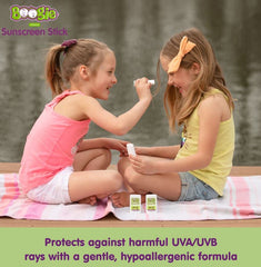 Boogie sunscreen stick, water resistant up to 80 minutes during play.