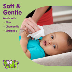 Boogie Wipes used on toddler's face and hands for quick cleanup