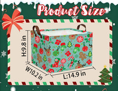 BOOHIT Christmas basket top view reveals roomy interior for toys and clothes