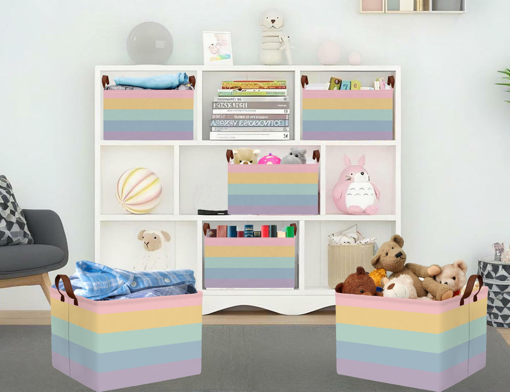 BOOHIT fold-flat storage bin ready for quick cleaning or toy cleanup.