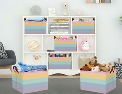 BOOHIT fold-flat storage bin ready for quick cleaning or toy cleanup.