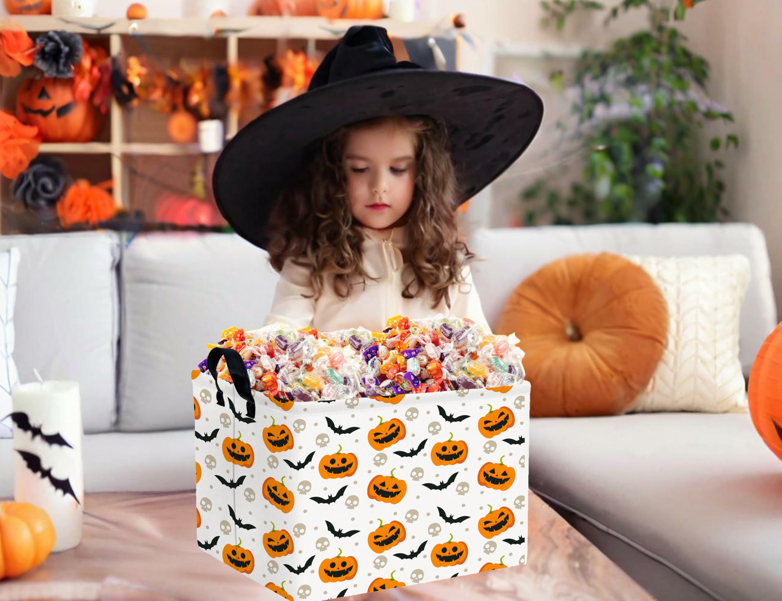 BOOHIT Halloween Boo Basket cleaning-wipe illustrates easy maintenance after events.