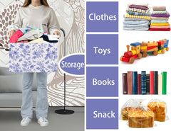 Boohit collapsible design folded-flat saves closet and shelf space.