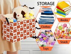 BOOHIT reinforced-handles-storage-bin easy carrying around the home.