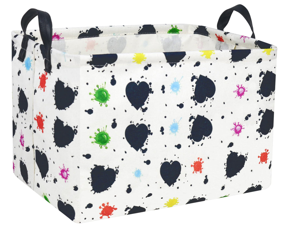 BOOHIT valentines basket front view, ideal for gifting and organized storage.