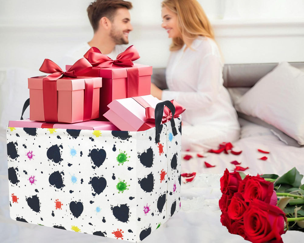BOOHIT valentines basket linen-canvas material, lightweight and durable.