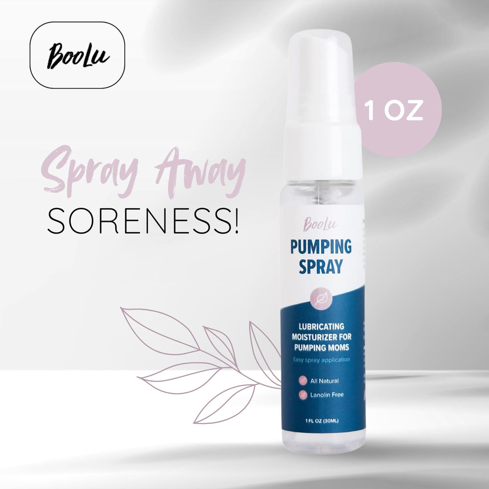 BooLu skin lubricant for pumping close-up emphasizes skin protection during flange use.