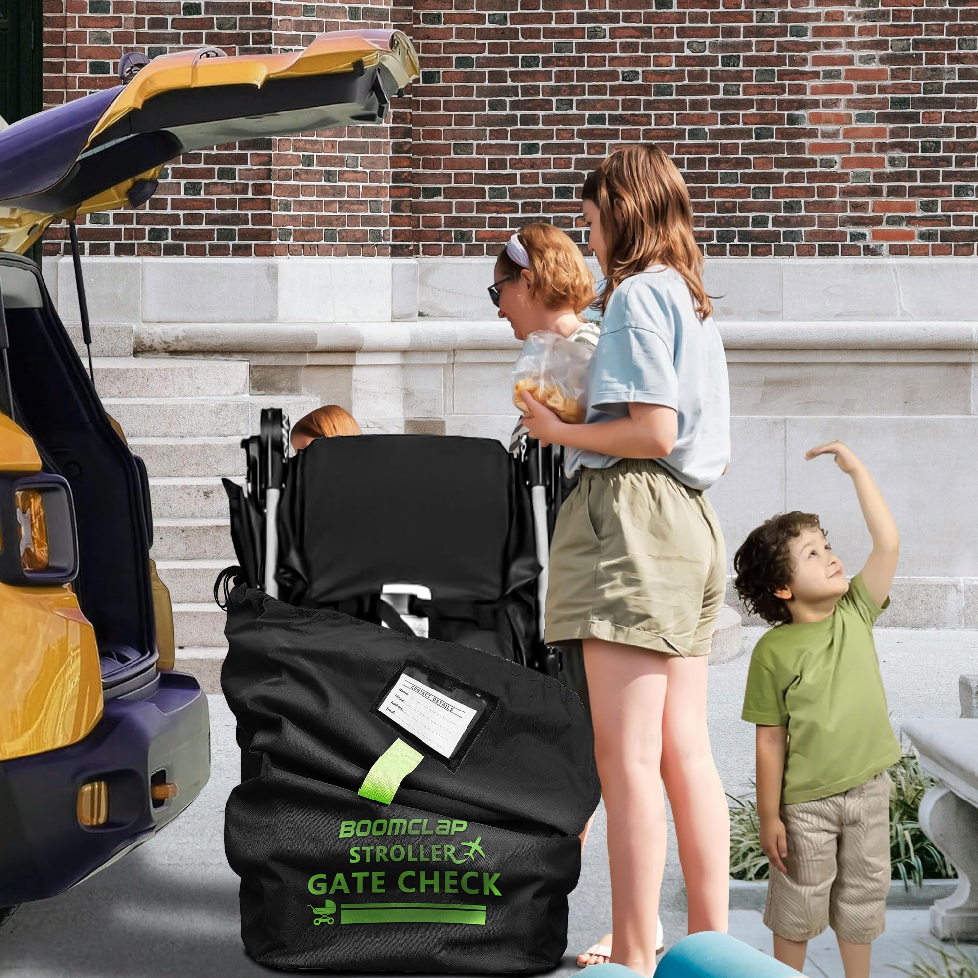 BOOMCLAP-stroller-bag-durability-material highlights tear-resistant protection for travel