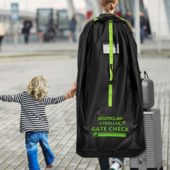 BOOMCLAP-stroller-bag-travel-strap demonstrates secure closure and easy-carry on trips