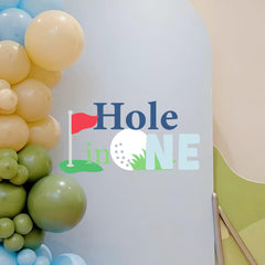 Boompa matte-finish golf decal detail adds modern indoor flair.