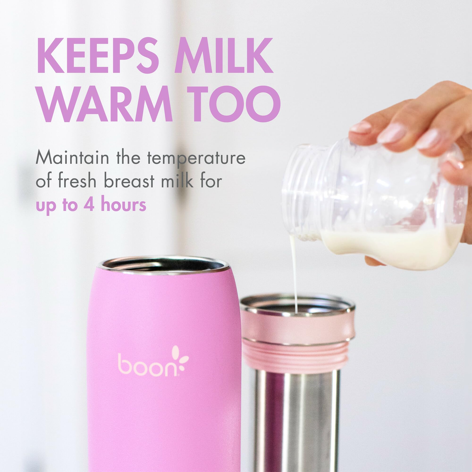 Boon Frosh 3-piece adapter supports 10, 14, or 24-ounce portions.