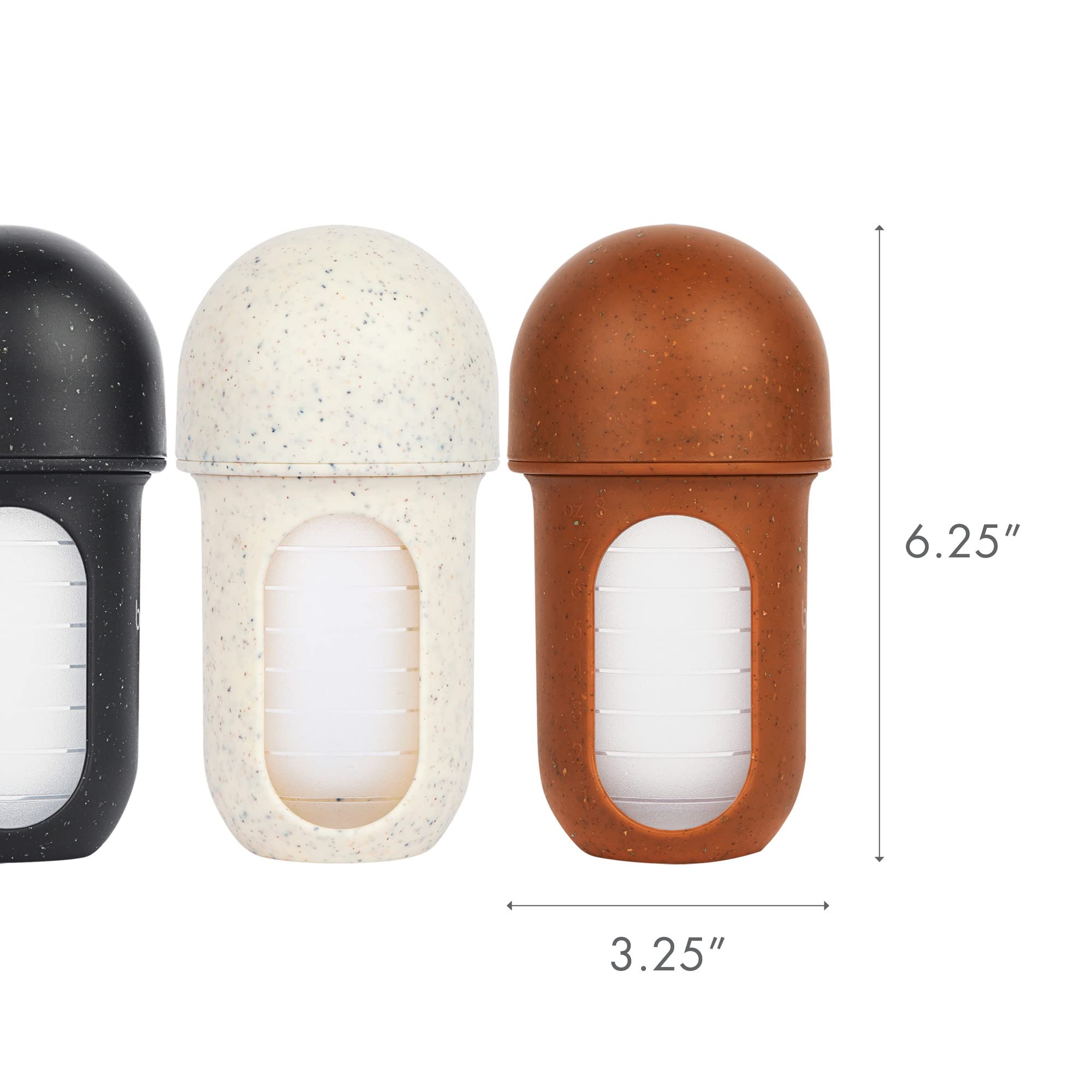 Boon Nursh 3-count speckle pack ready for daily feeds.