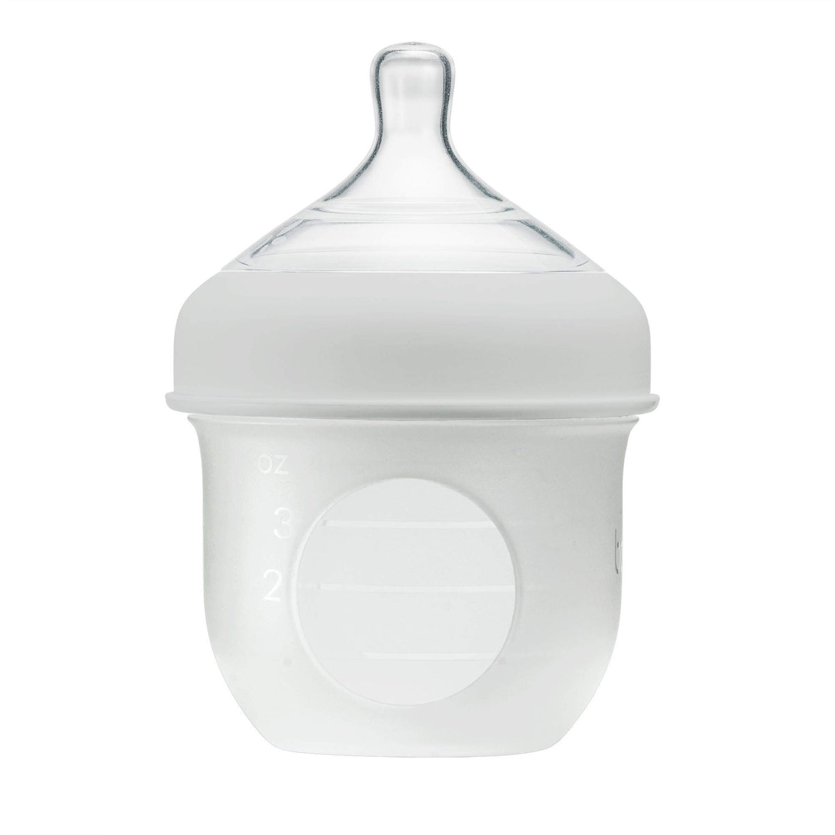 Boon Nursh bottle shell gray for travel-friendly feeds and quick setup.