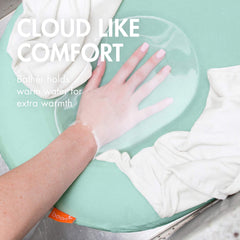 Boon Puff microfleece cover removal enables quick washing and fast drying