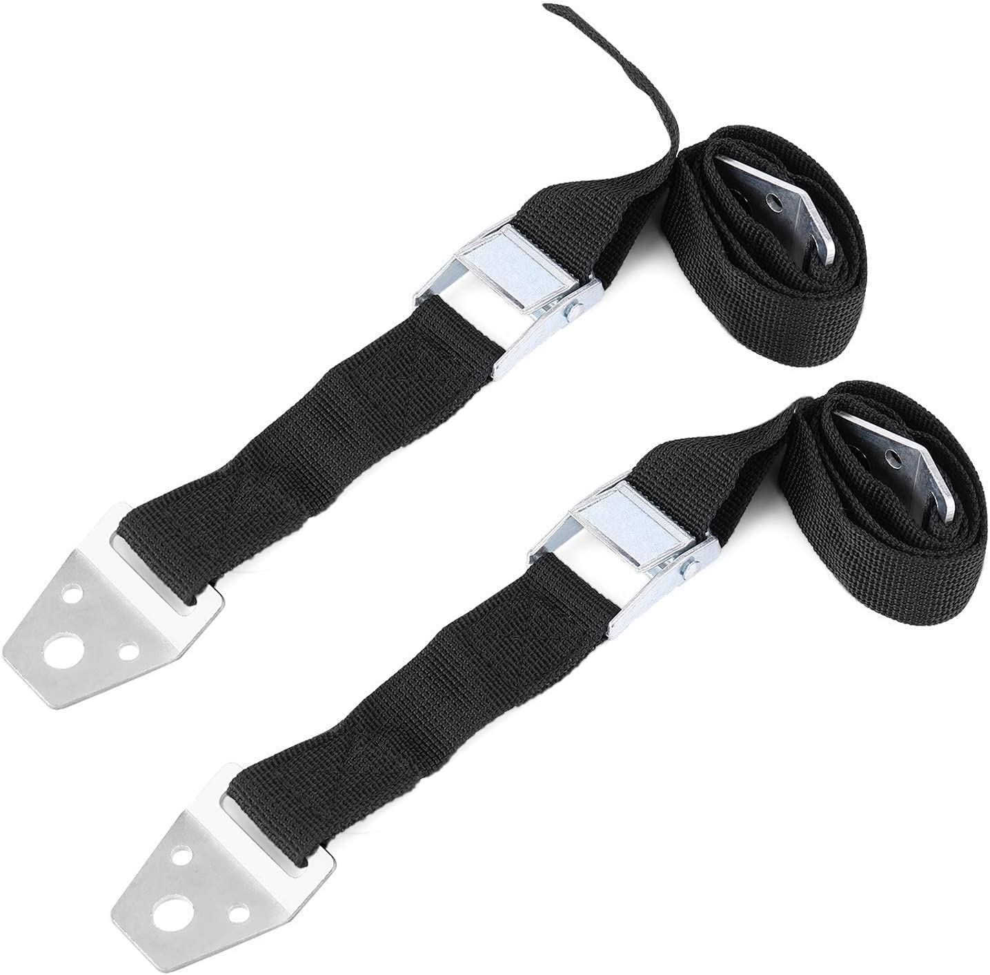 BOOTWO pack-of-2 illustrates included straps and screws for easy securing.