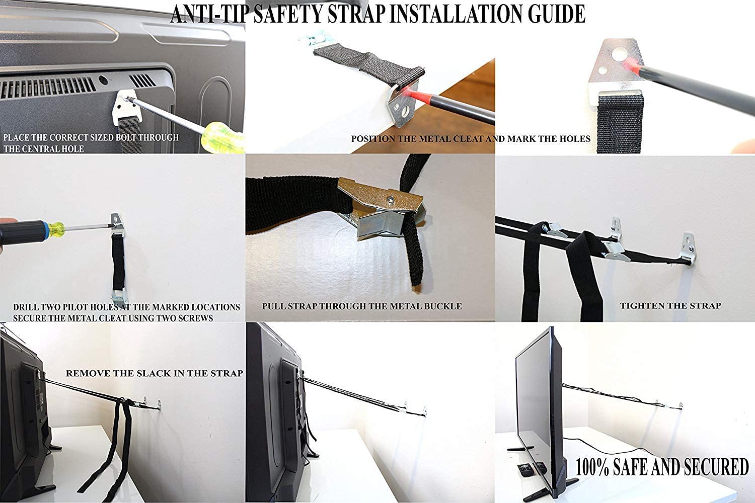 BOOTWO wall-mount plate demonstrates secure anchoring for heavy furniture.