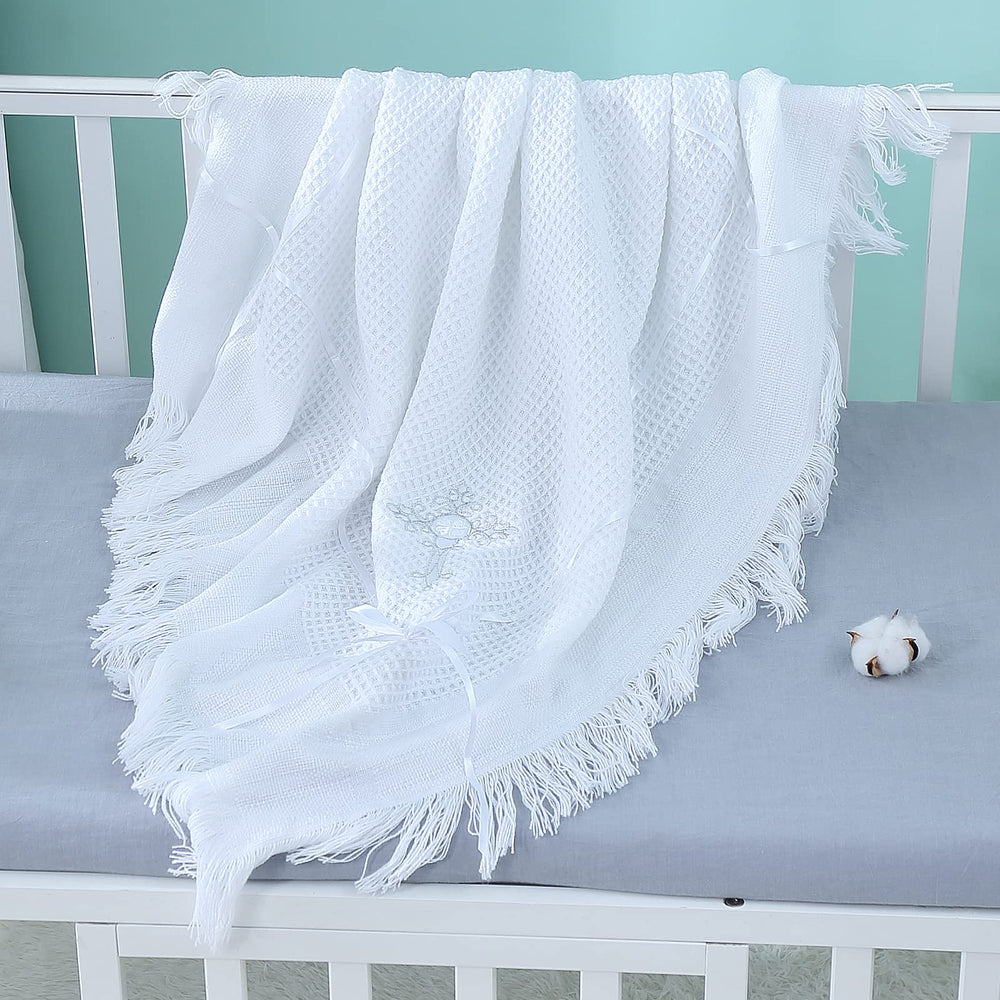 Booulfi baby blanket in pram or car for on-the-go comfort