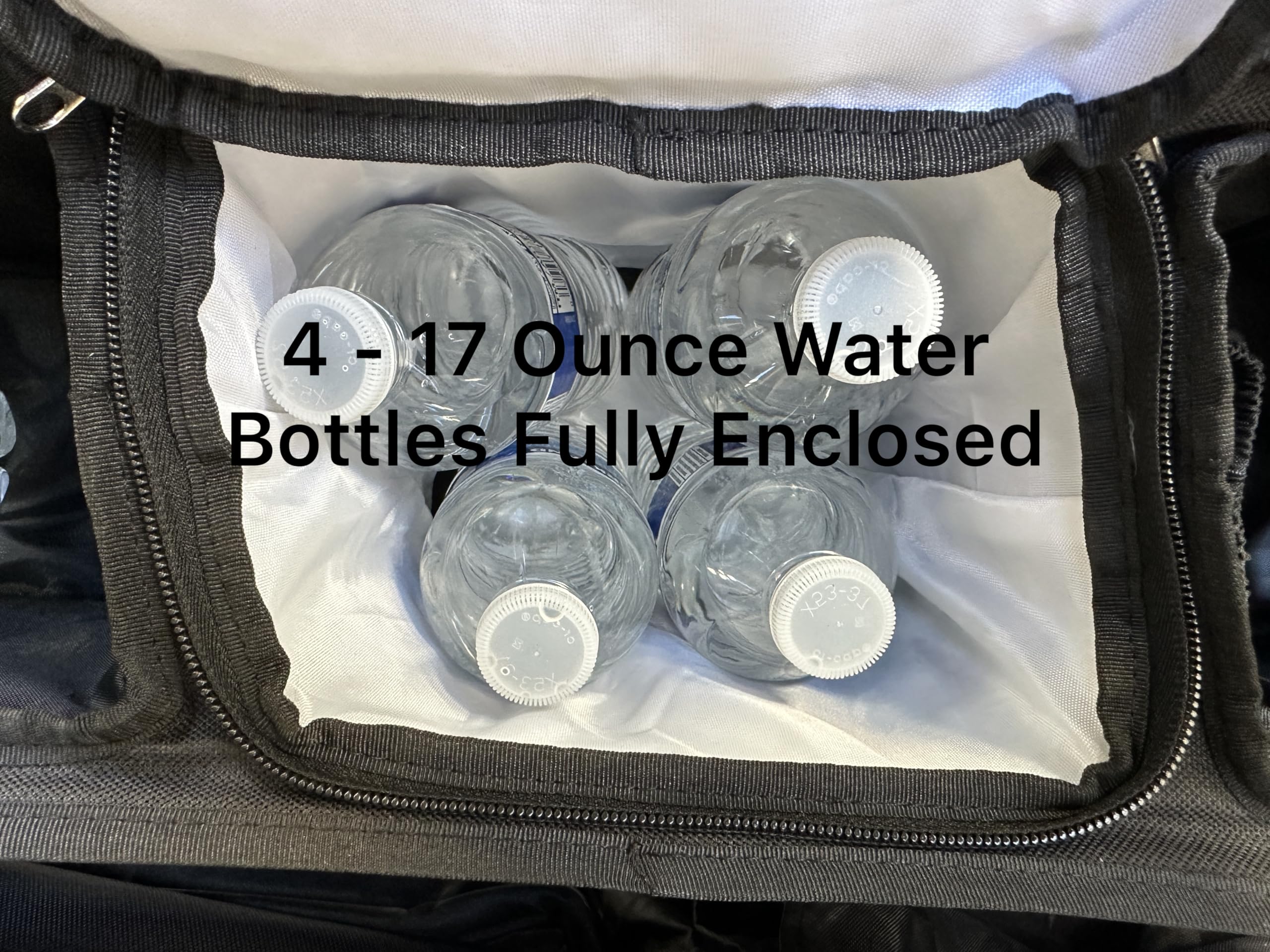 Booyah Strollers double organizer inner pockets ideal for snacks and small items.