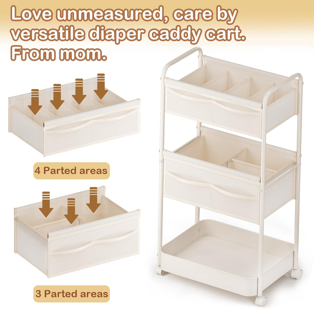 BOPHILI diaper caddy assembly tools included simplifies setup by parents.