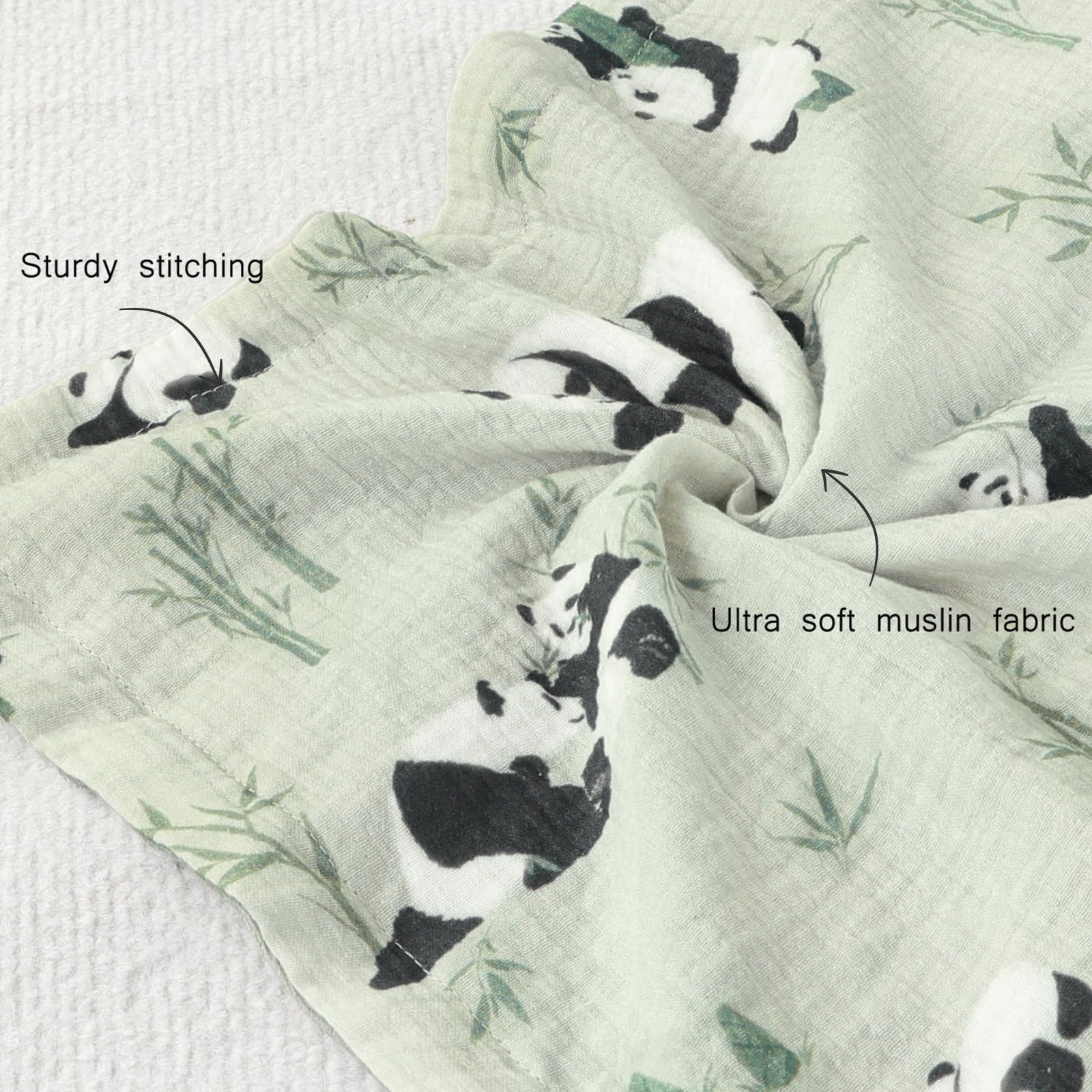 BOPRIO muslin baby blanket used for cuddle and nap time