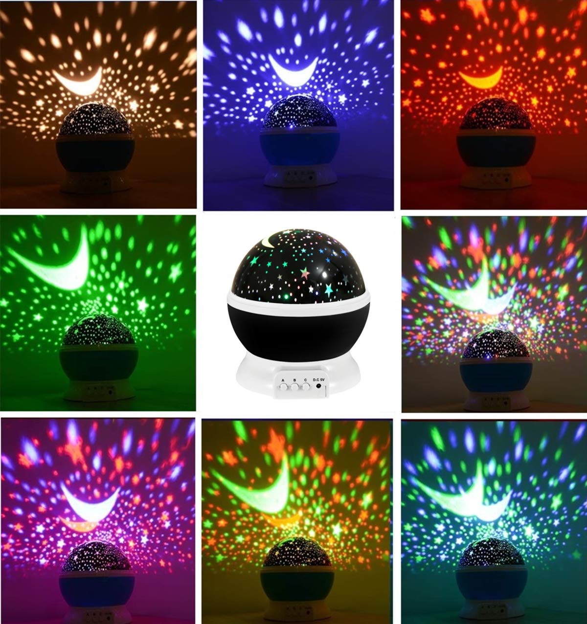 Borelor Star Night Light supports USB or batteries for portable mood lighting.