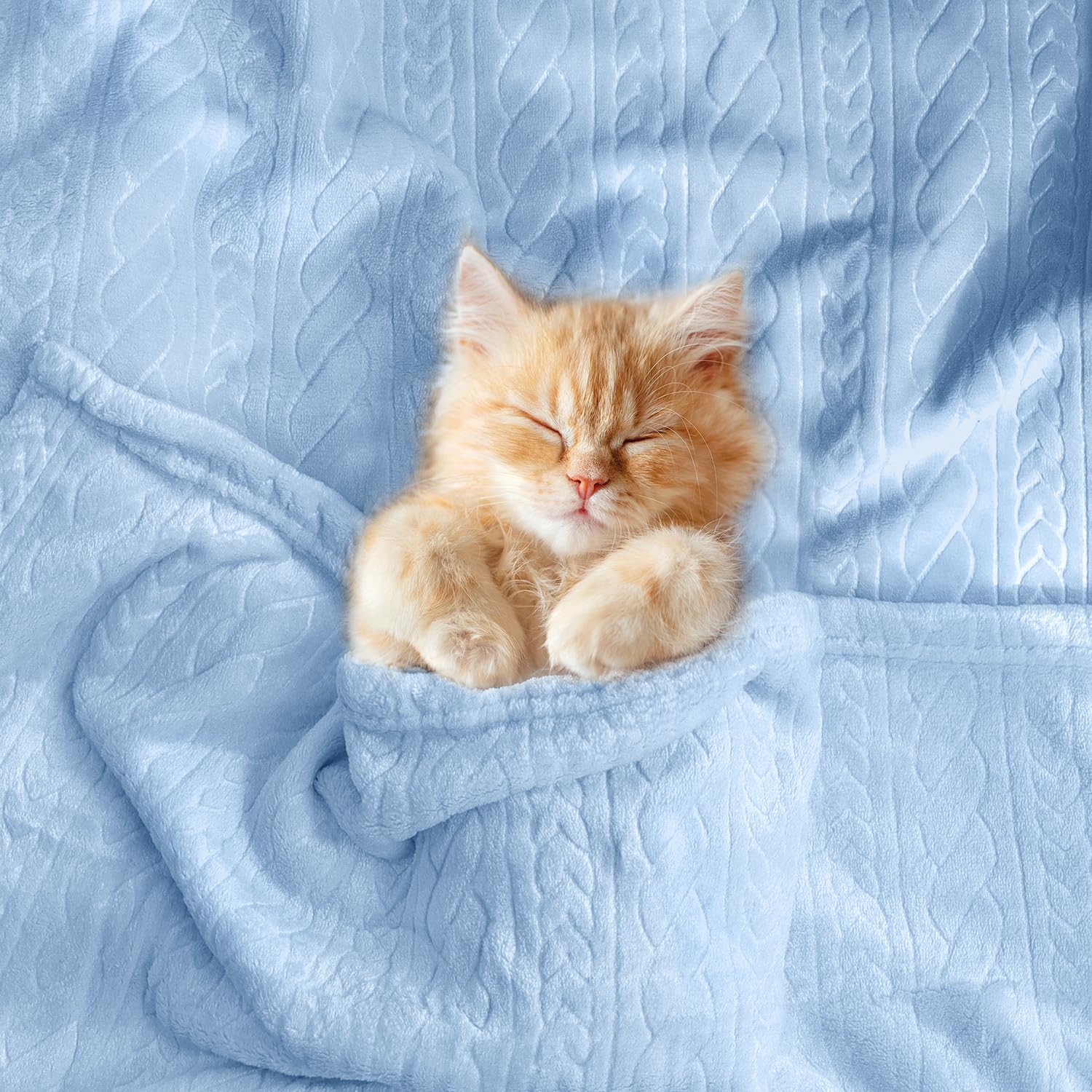 BORITAR easy-care blanket, machine washable and quick to fluff up