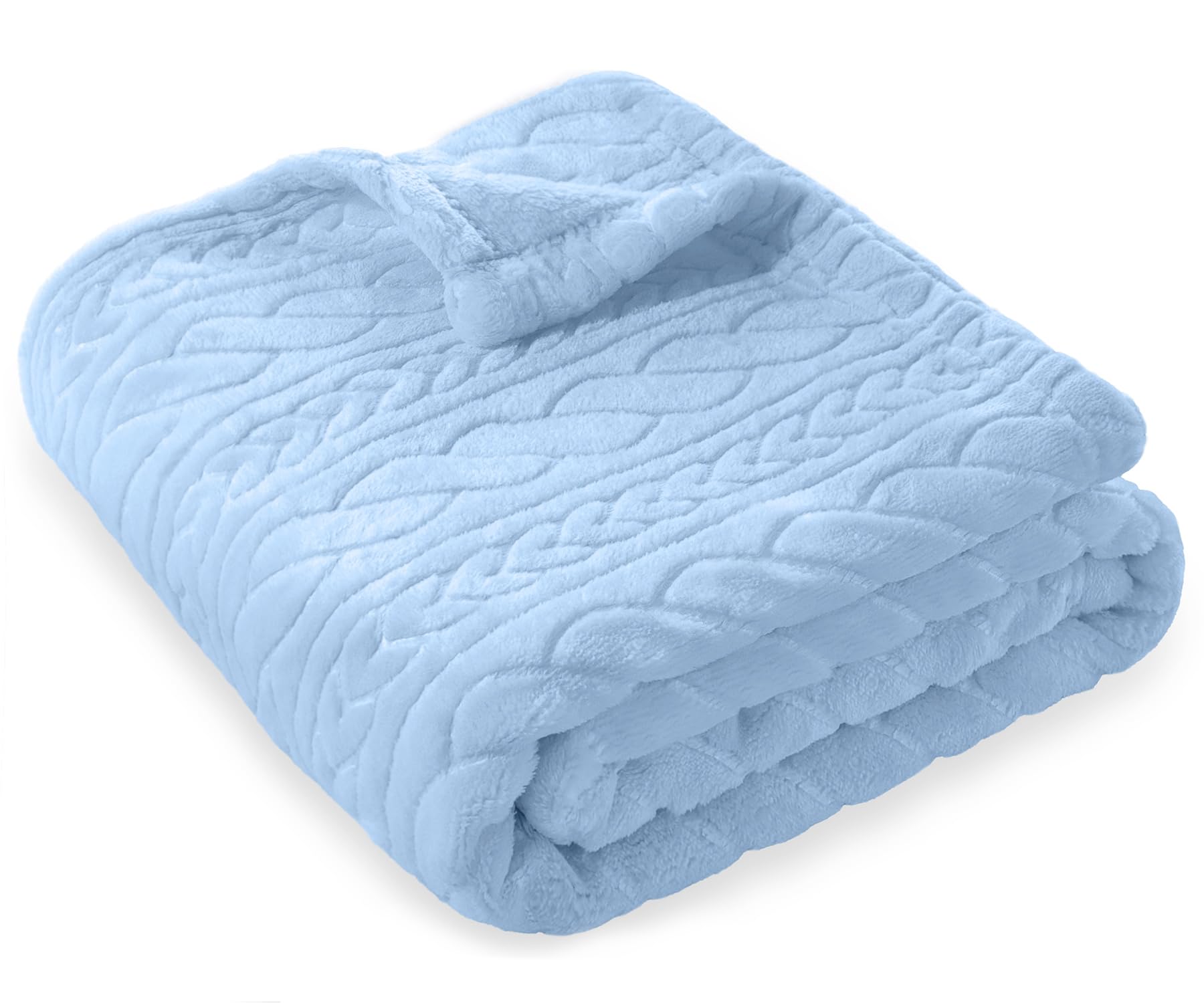 BORITAR 3D fleece baby blanket with a twisted spiral pattern for stylish nursery decor