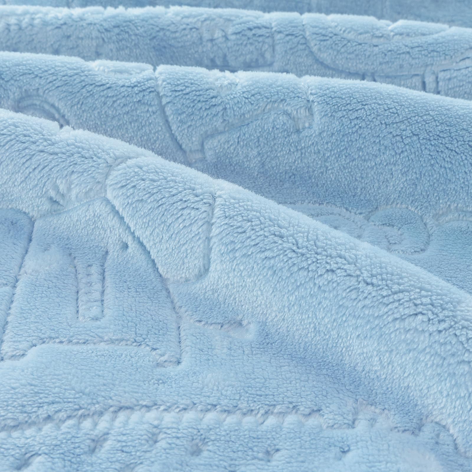 BORITAR blue-30x40 blanket offers lightweight warmth for infants.