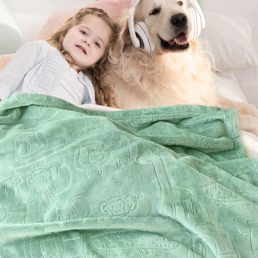BORITAR foldable blanket neatly packed for travel or storage.